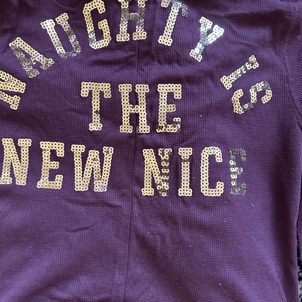 Victoria's Secret Pink Bling Maroon Onesie - Picture 12 of 13